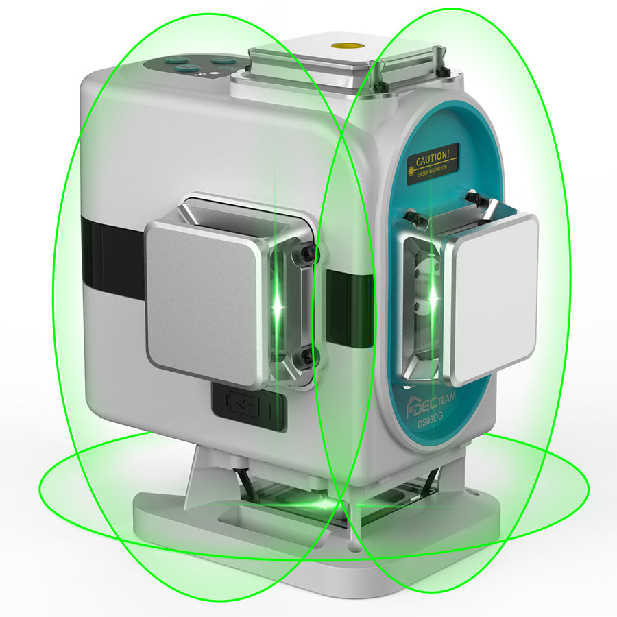 DS Series 360° 100 ft. Self-Leveling Cross Line Laser Level with Green Beam DS Series 360° 100 ft. Self-Leveling Cross Line Laser Level with Green Beam
