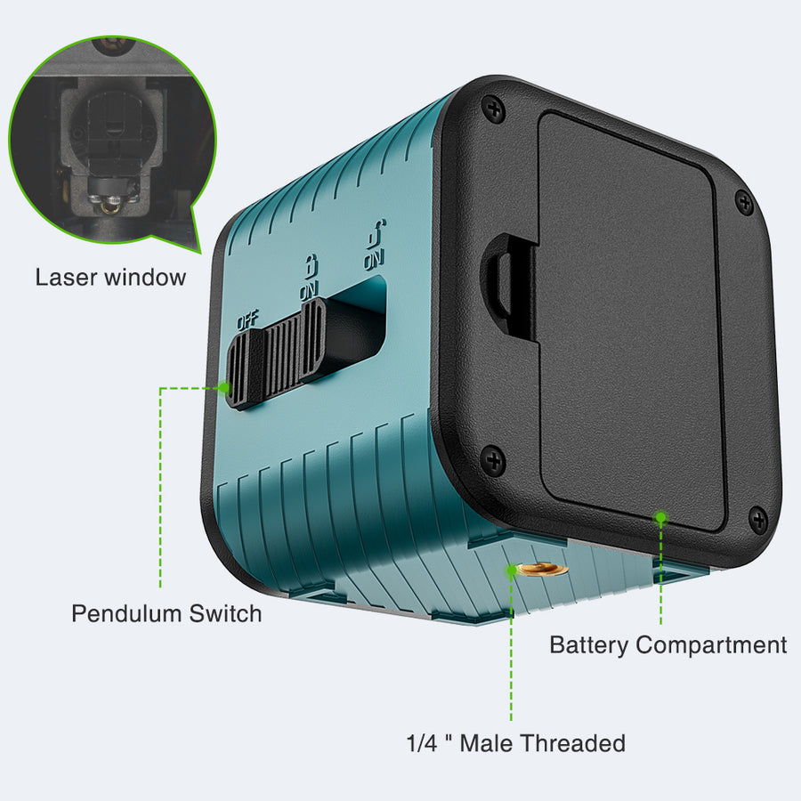 C Series Self-Leveling Cross Line Laser Level with Compact Design